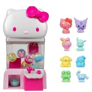 Sanrio Hello Kitty & Friends Claw Machine Playset 8 Capsules 12" Claw NWT